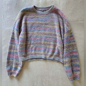 Volcom Quween Beach Crewneck Sweater, Pink/Purple, Small